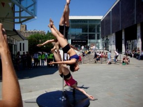 Pagan, Liberty and Elena on pole 3 perform on pole